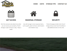 Tablet Screenshot of prairie-storage.com